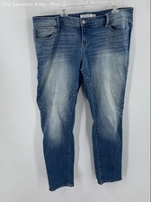 Torrid Womens Blue Regular Fit Medium Wash Denim Boyfriend Jeans Size 18R