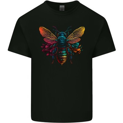 A Retrowave Biene Kinder T-shirt Kinder
