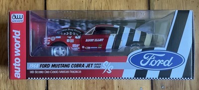 Auto World 1/18 - Ford Mustang Cobra Jet 1968 Sandy Elliott - AW259