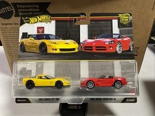 Hot Wheels 2026 Premium 2 Pack 2012 Corvette Z06 2003 Dodge Viper SRT-10