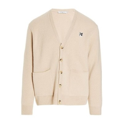 Maison Kitsune Fox Head Relaxed Fit Strickjacke 49391922