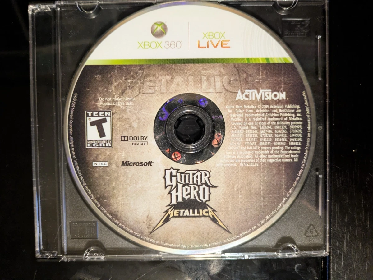 Guitar Hero Metallica Xbox 360 - Version PAL FR Complète | Bon état, Jeu De Rythme