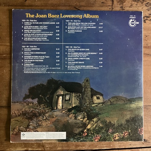 The Joan Baez Lovesong Album Double Translucent Red Vinyl UK 1976 1st Press - Picture 2 of 13