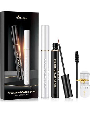 MayBeau Eyelash Growth Serum Eyebrow Enhancer day & night.