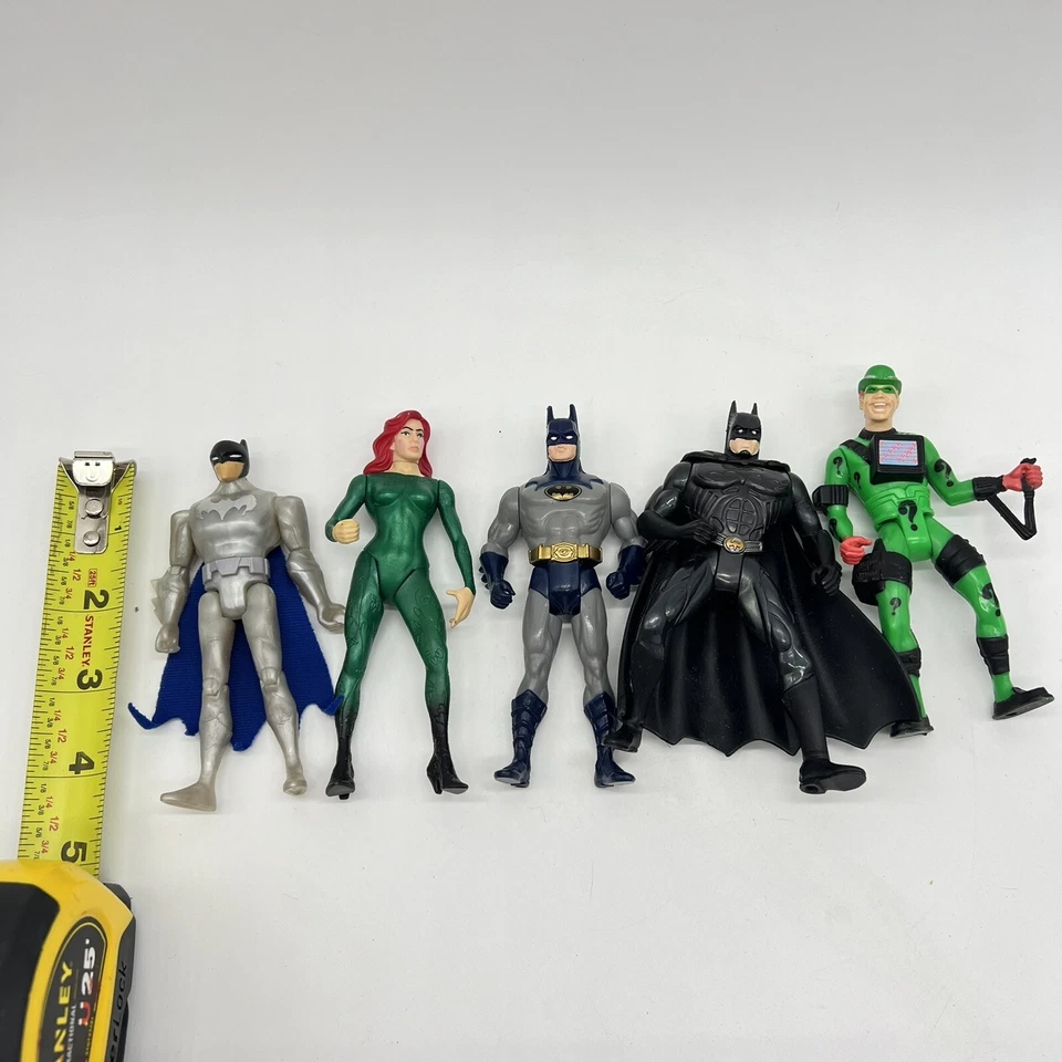 Figura de acción DC Comics Batman lote mixto de 5 juguetes Riddler Poison Ivy Foto 2 de 4