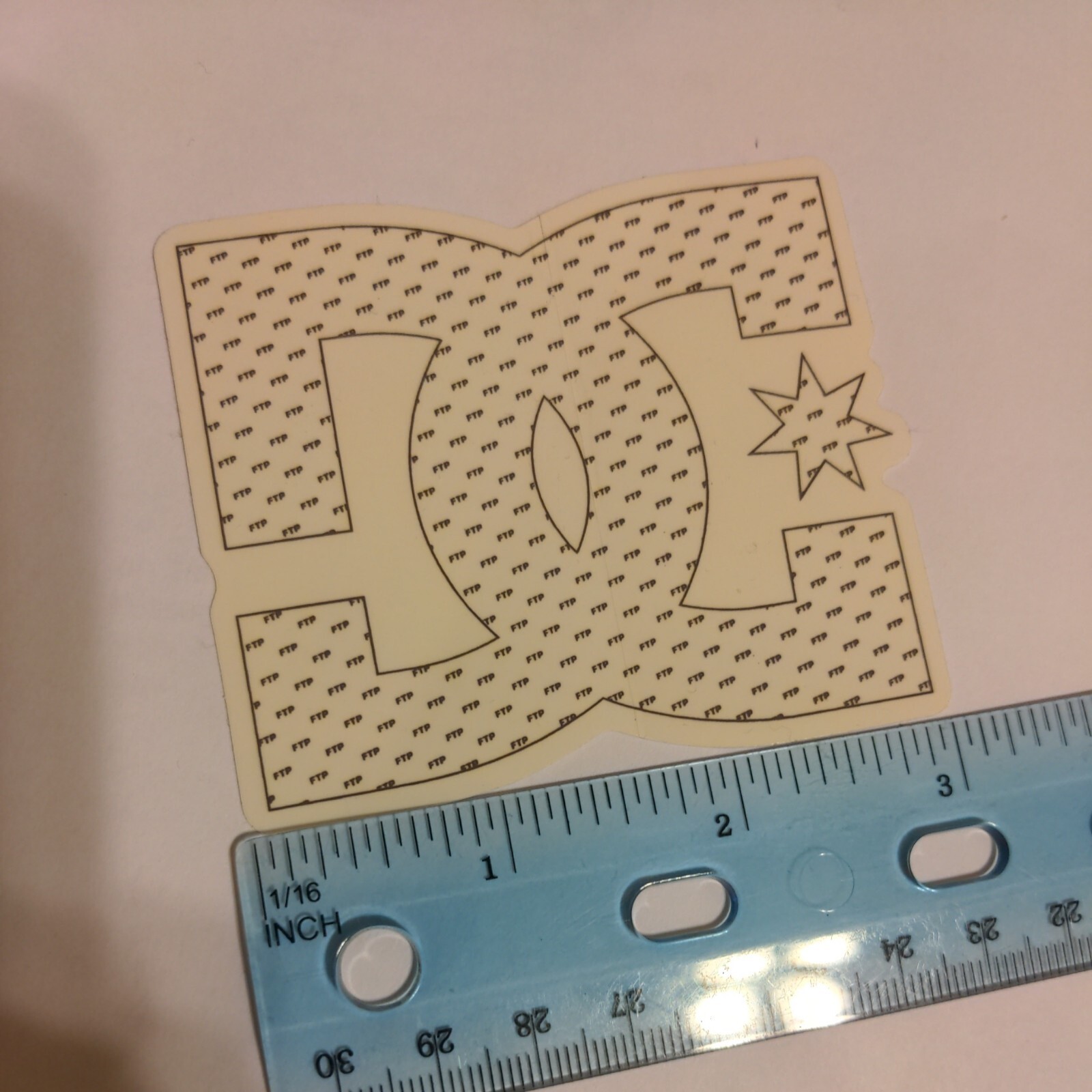 DC Shoe Co skate x FTP fuckthepopulation logo sticker rare
