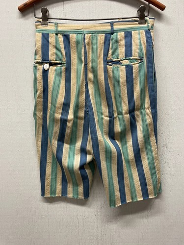 VINTAGE 1940’s AMAZING COLORS Vertical Striped Shorts 28” Waist A0535 - Picture 9 of 12
