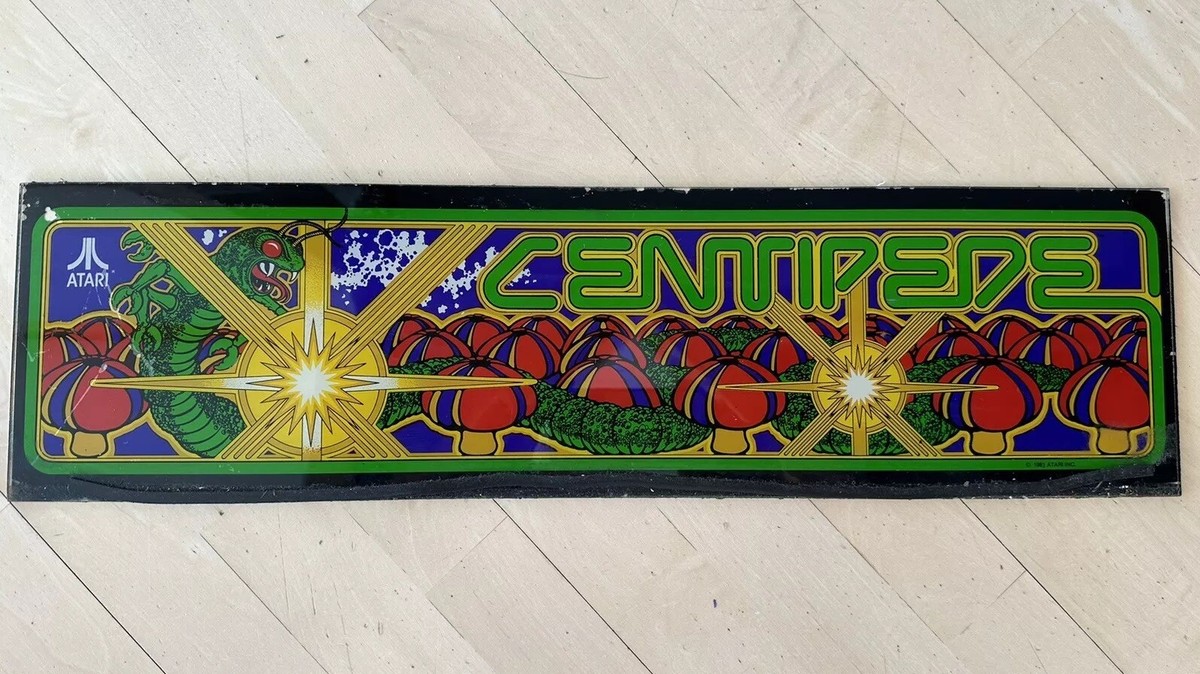Atari Centipede Arcade Glass Marquee Nice Vintage Original | eBay