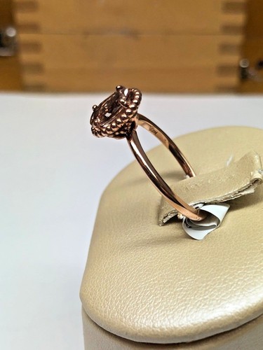 Morganite Ring 14K Rose Gold Custom Design, Brand New! - Picture 5 of 6
