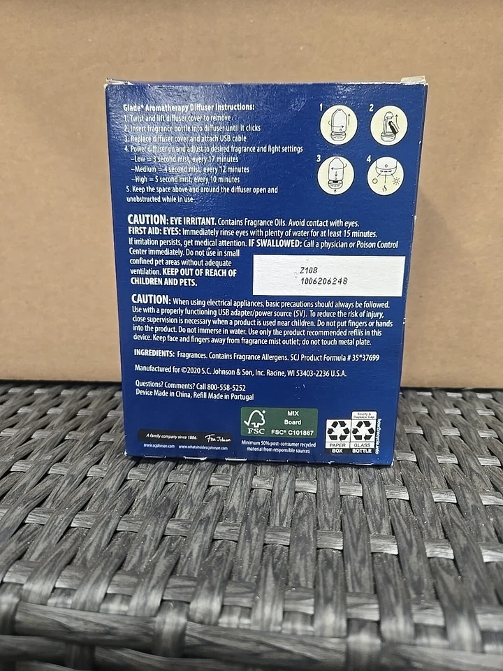 Difusor de aceites esenciales de aromaterapia Glade con 1 recarga lavanda y sándalo Foto 2 de 2