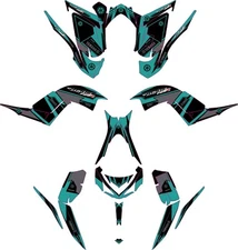 Fits Yamaha Raptor 700R Graphics Kit 2013 TO 2024 decal KIT stickers