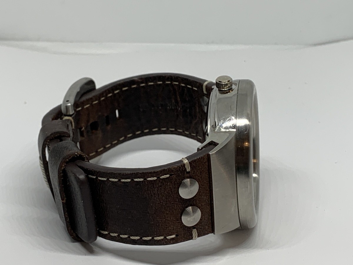 FRYE FR00004-02 Men\'s Brown Leather Analog Cream Dial Quartz Wrist Watch LW4 FRYE FR00004-02 Men main image 4