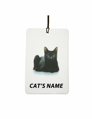 Personalisierter BOMBAY CAT Auto Lufterfrischer / Duftaufhanger