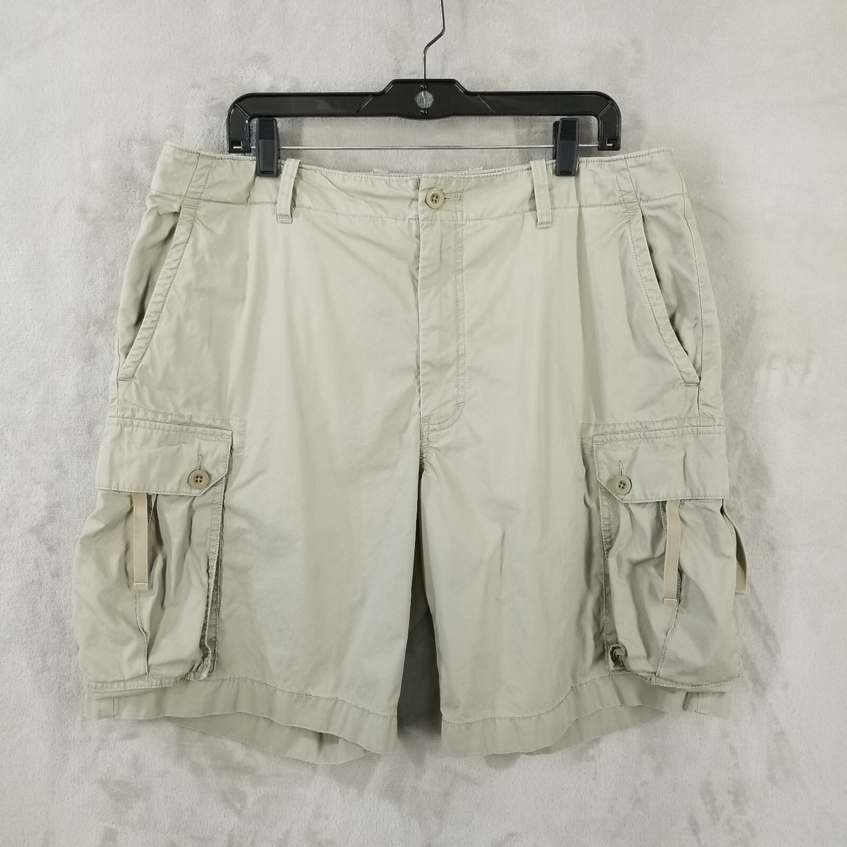 Vintage J Crew Cargo Shorts Men 36 Beige Grunge Skater Pockets