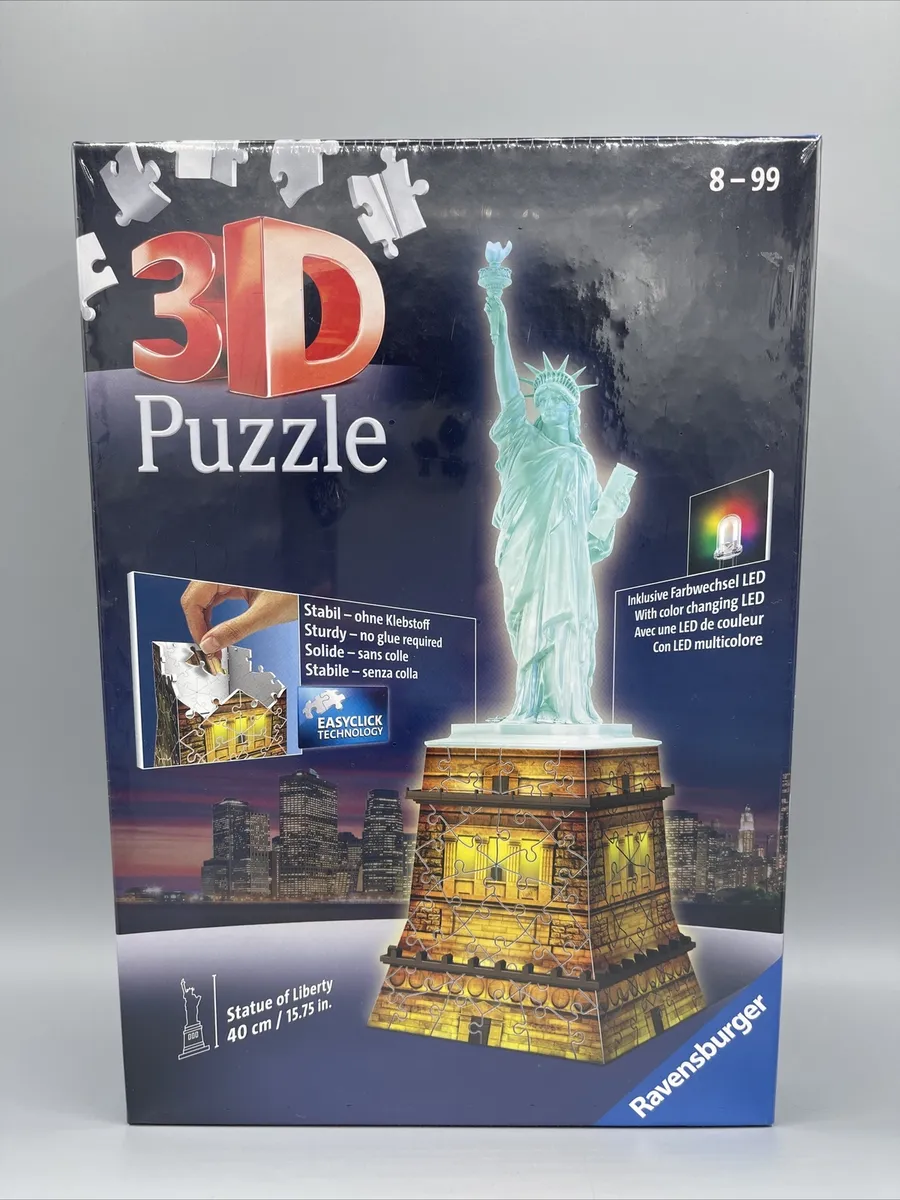Ravensburger puzzle 3D Night Vision Statue of Liberty New York NEW 108 pcs  NIB