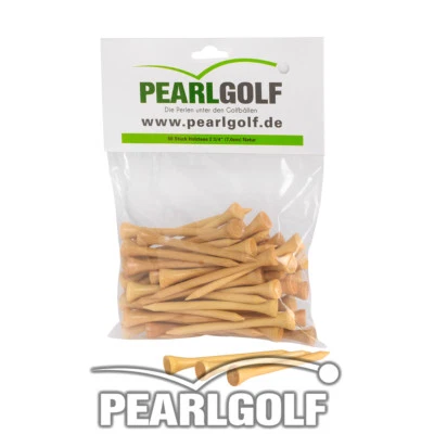 1000 GOLFTEES 2 3/4 ZOLL (7,0 cm) aus HOLZ - FARBE: NATUR - GOLF-TEES - Bild 1 von 2