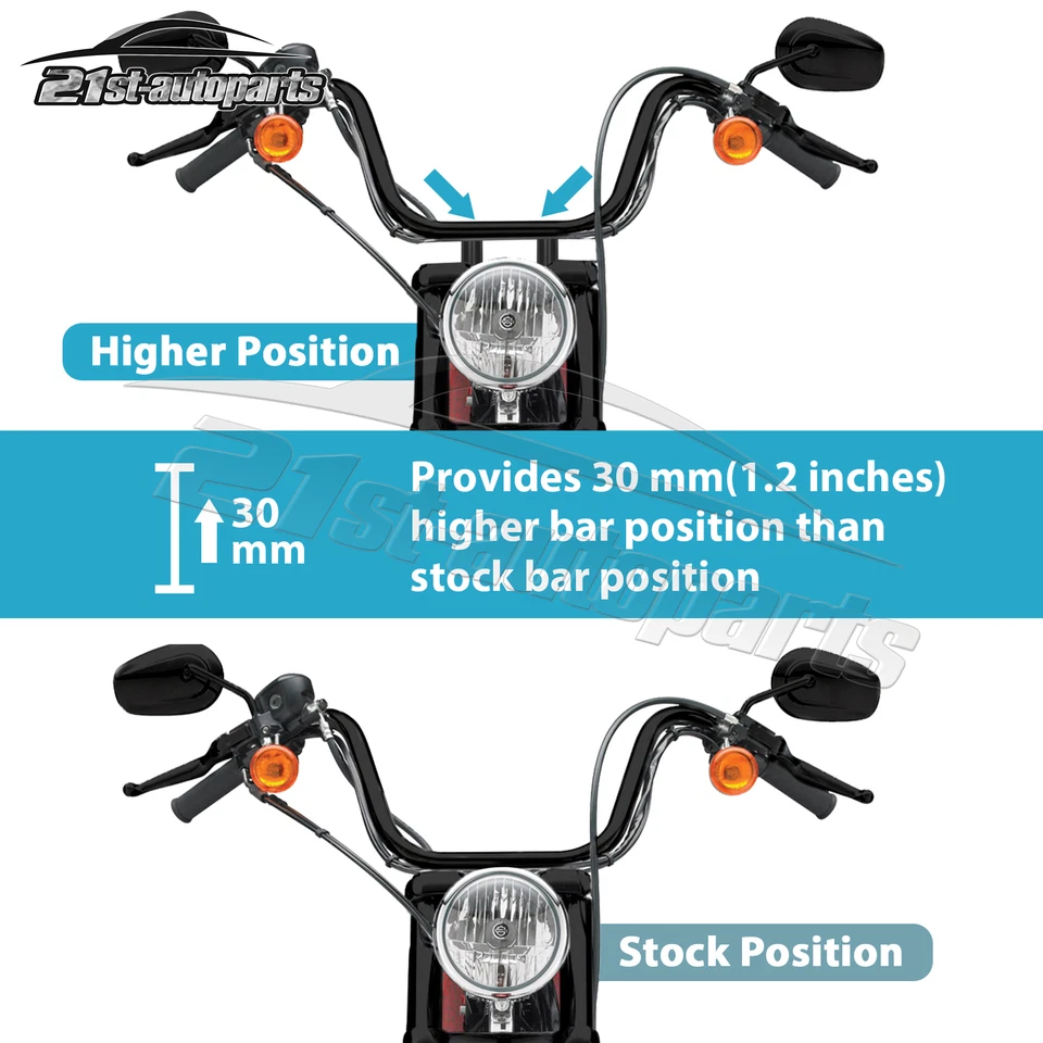 Elevador de manillar CNC 7/8" espaciador de 1,2" para moto de cross Kawasaki Honda Suzuki Yamaha Foto 4 de 4