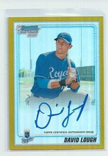 2010 Bowman Chrome DAVID LOUGH  AUTO Gold Refractor RC 40/50