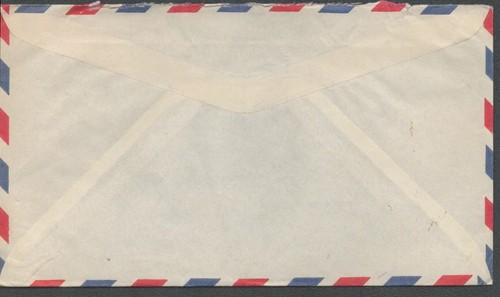 1956 Haiti Airmail Cover with 5 Stamps - Cotton & Rayon Advertisement - Picture 2 of 2