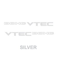 Pair Dohc Vtec 16 X 1.125 Vinyl Decal Sticker Fits Honda Civic Si Ek B16a