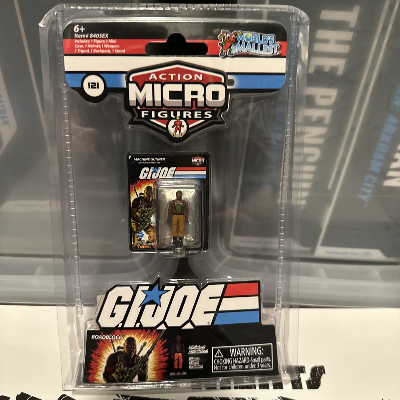 Worlds Smallest Roadblock GI Joe 1.25" Tall Micro Action Figure Retro Hasbro New