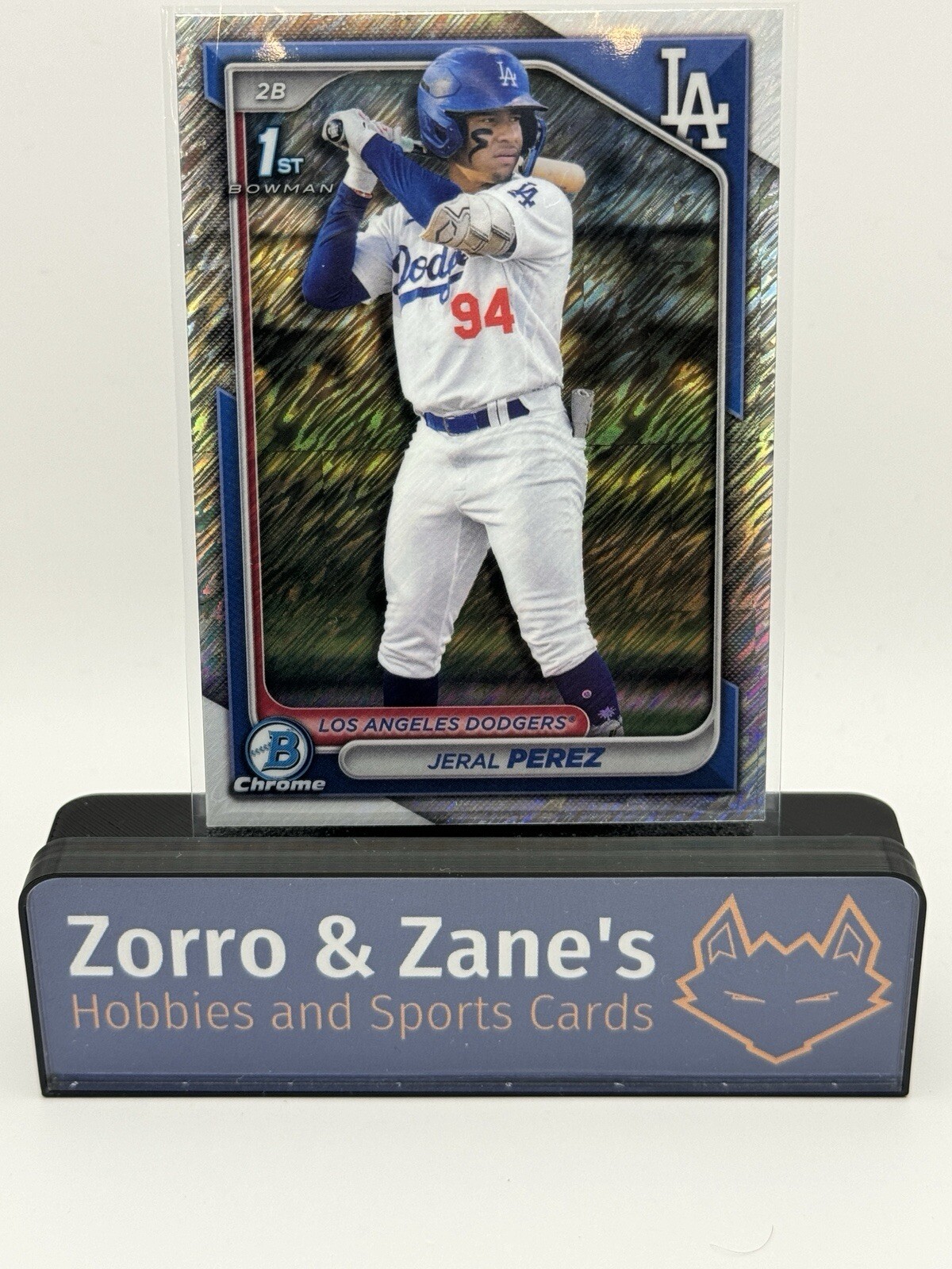 Jeral Perez 2024 Bowman Chrome Shimmer Refractor #BCP-158 LA Dodgers