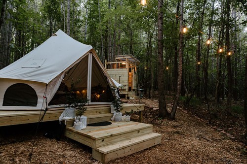 WHITEDUCK Avalon Canvas Bell Tent for Camping & Glamping - Repellent - Picture 12 of 70