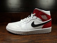 jordan 1 mid black gym red white