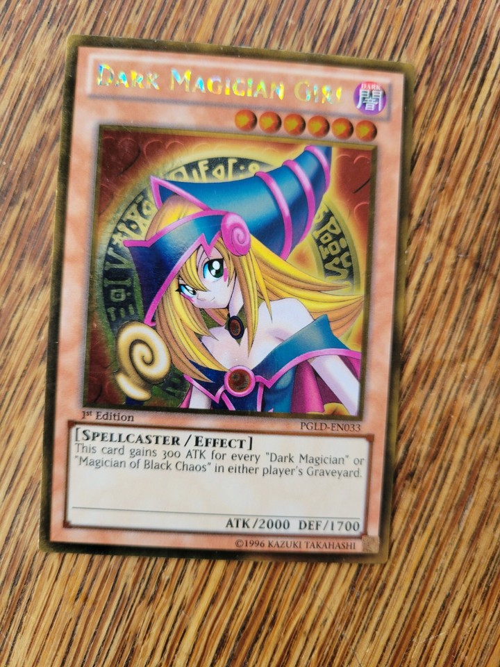 Dark Magician Girl 1st Edition - Holo Foil Rare Yugioh Card NM/M NA English Gold | eBay