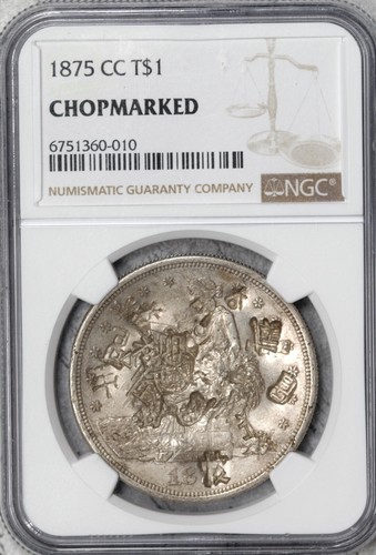 1875-CC Trade Dollar NGC Chopmarked Looks AU! #EFY4 - Picture 3 of 3