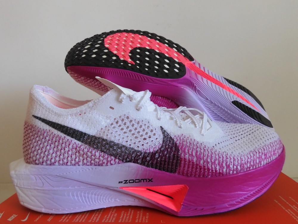 Nike ZoomX Vaporfly Next% 3 White Black Vivid Purple Men's Running Shoes Size 12.5 DV4129-104