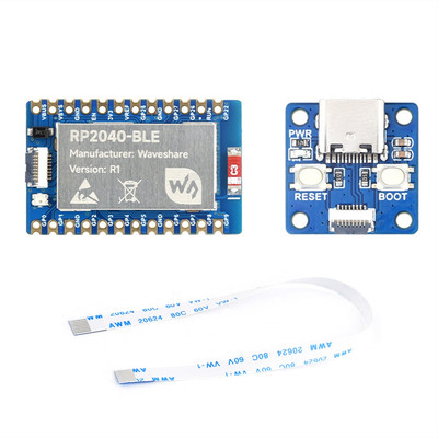 RP2040-BLE Microcontroller Development Board + Adapter Board Dual Mode 7195-