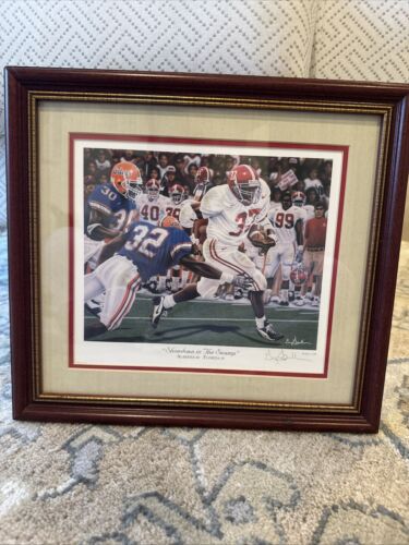Greg gamble “Showdown In The Swamp” Signed Print: October 02, 1999 Alabama