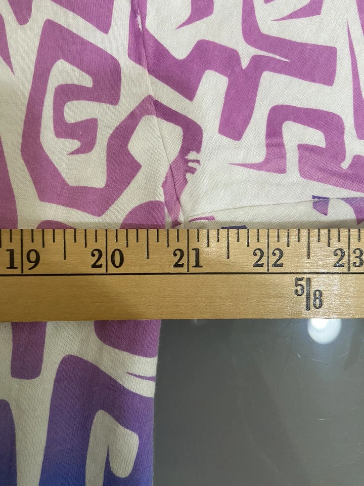 Винтажная футболка 80-х с абстрактным принтом Seattle размер XL одинарный шов - Изображение 4 из 4