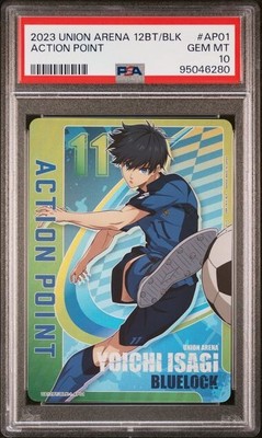 PSA 10 2023 Union Arena Blue Lock Action Point YOICHI ISAGI #AP01