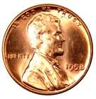 ⭐1958-P Lincoln Wheat Cent Brilliant Uncirculated ⭐ ***FAST 🆓️SHIPPING!*** ⭐ 💖