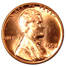 1958-p Lincoln Wheat Cent Brilliant Uncirculated Fast Shipping 