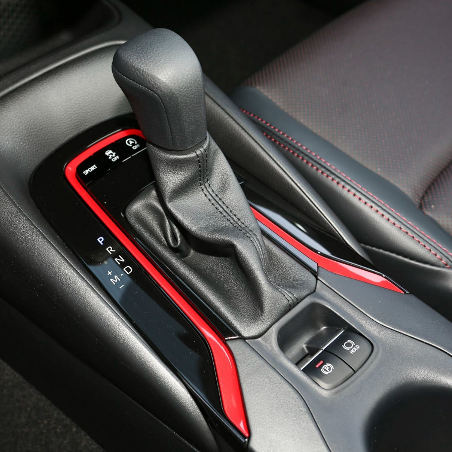 Red Interior Gear Shift Panel Trim For TOYOTA COROLLA 2019-2025