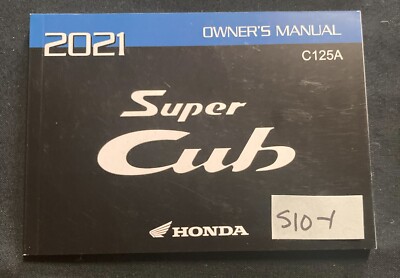 OEM Honda 2021 C125A Super Cub Owners Manual