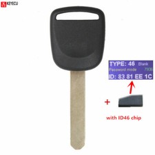 Replacement Transponder Key Id46 Chip For Honda Accord Civic Crv Element Pilot