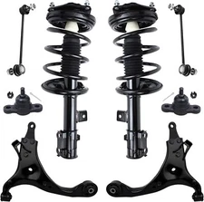 8pc Front Struts & Spring + Control Arms Sway Bar Kit for 2007 - 2010 Kia Optima