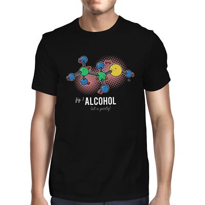 1Tee Herren T-Shirt Wasser Moleküle Chemie Alkohol