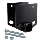 RecPro RV Bumper Hitch with Hardware | for 4" Bumper | 2" Hitch Receiver | Steel