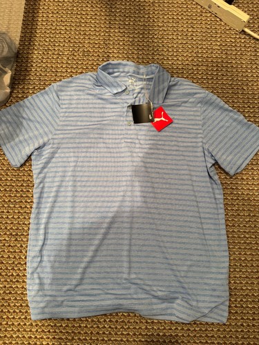 Puma Golf Herren Poloshirt Fairweather Polo Marina Blau XL (TC10239) NEU mit Etikett