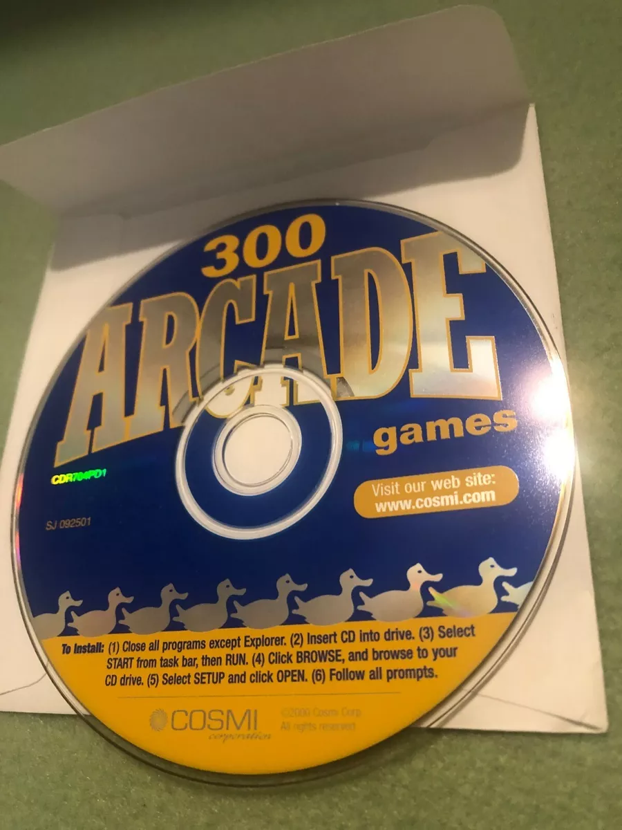 300 Arcade Games PC CD Rom Game Tested Works