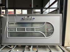 Alu Haustür Grau mit Designglas & Edelstahlgriff