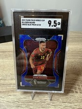 2022 Panini Prizm World Cup Eden Hazard Blue Choice /135 SGC 9.5
