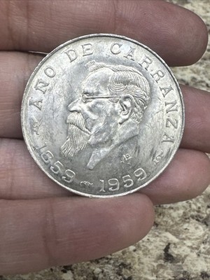 1959 Ano De Carranza Cinco Pesos