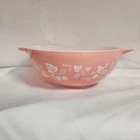 Large 4 qt gooseberry pink and white princess bowl No Lid