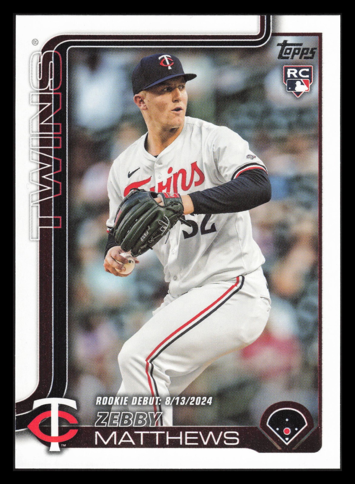 Zebby Matthews RC Debut 2025 Topps Update US37 Minnesota Twins